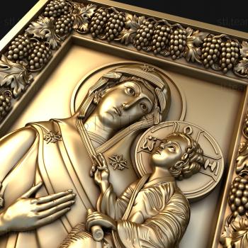 3D model Tikhvin Icon of the Mother of God (STL)